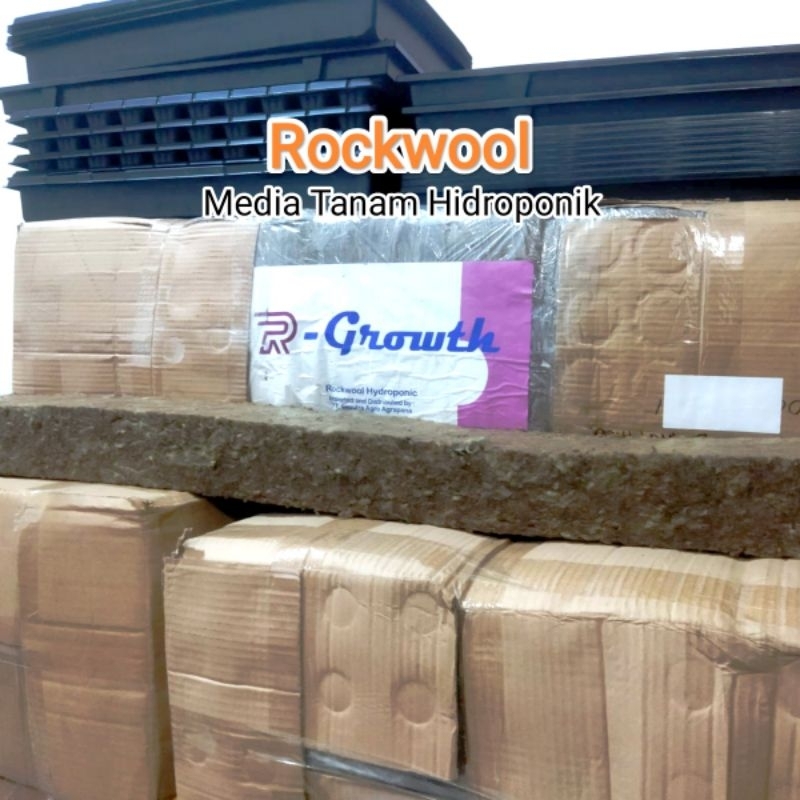Rockwool Media Tanam Hidroponik R Growth 1 Slab Import Murah