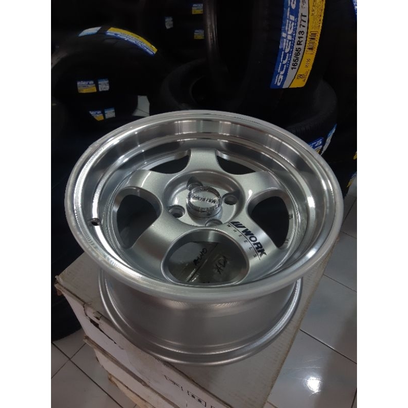 Velg Clong Work Meister  R15x7/8 Pcd 4x100 ET38/30 Silver Polis