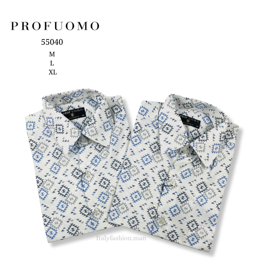 PROF UOMO Kemeja Pendek Katun Pria 55040