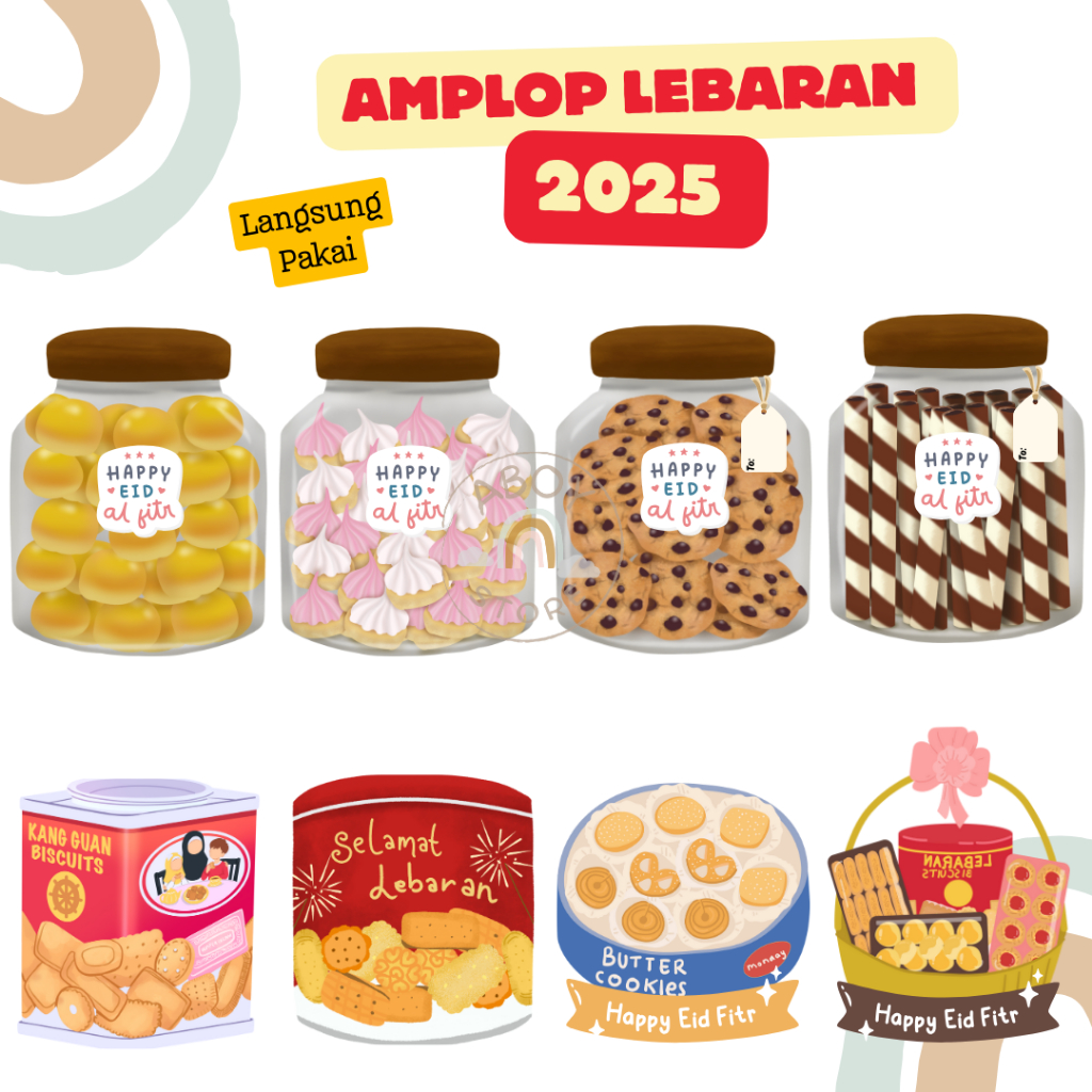 

(Ready Stock) Amplop Lebaran 2025 3D Viral Amplop Unik Lucu Amplop Idul Fitri - Aboy Store