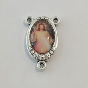 Centre Rosario Katholik UK. 1,9 - 2,3 CM (Warna Silver) Toko Rohani Katholik