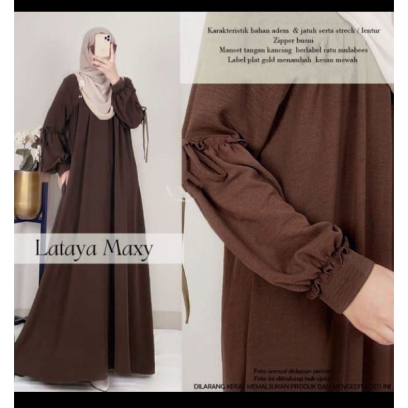 LATAYA GAMIS DRESS WANITA - MEQA DAILY - MEGA DAILY