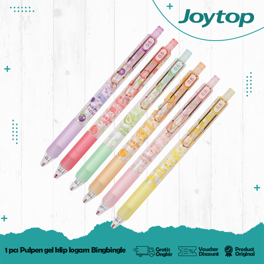 

JOYTOP 1PCS 0.5mm Blind Box Pen Pulpen Gel Clip Cute