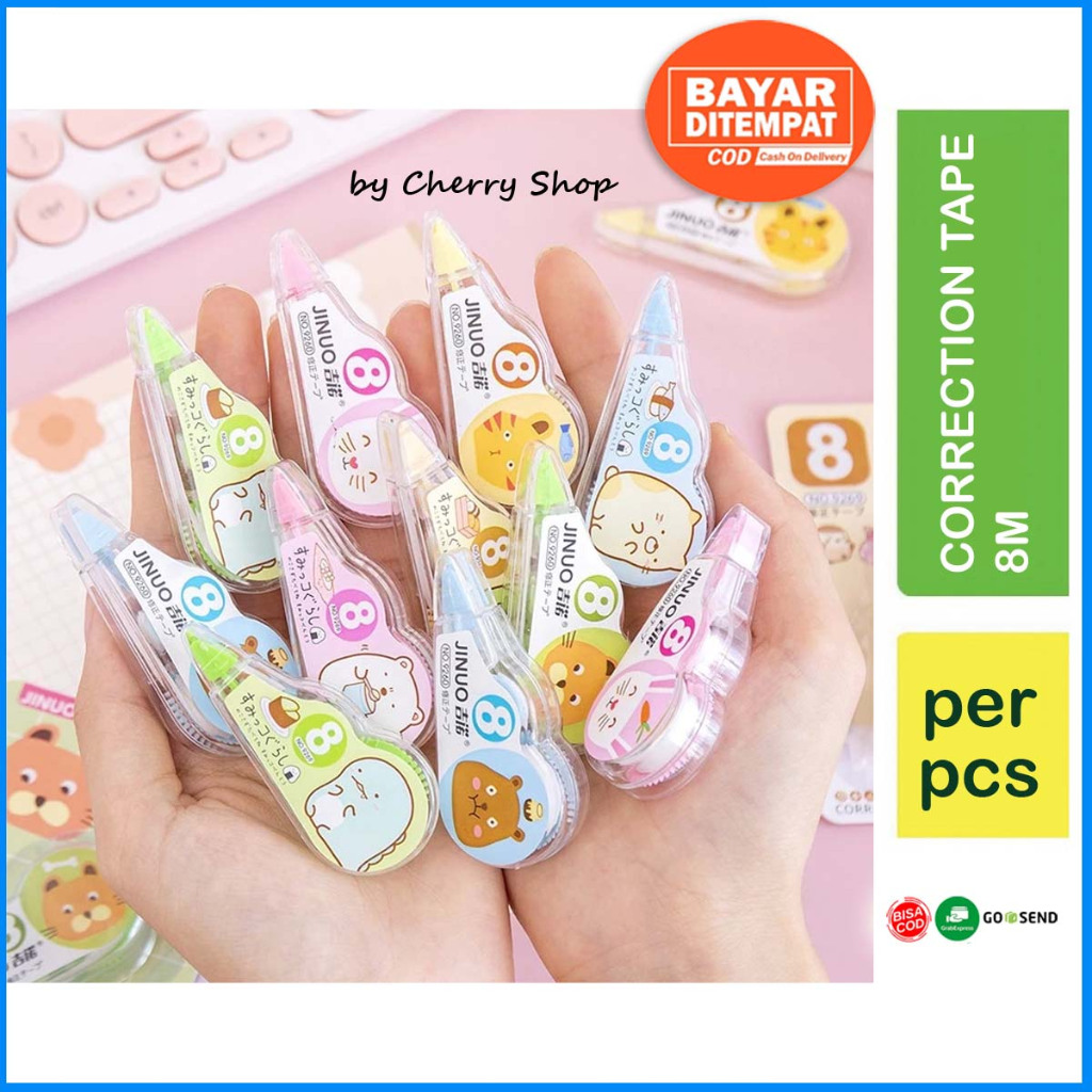 

Correction Tape Students Stationary School Supplies 8M Multiple Color Tipe-x Karakter Lucu Penghapus PenaTip-ex Kertas Mini By Cherry Shop