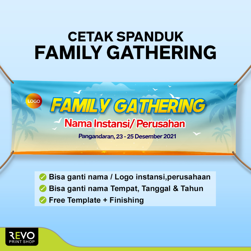 Spanduk Banner Family Gathering / Cetak Spanduk Flexi China