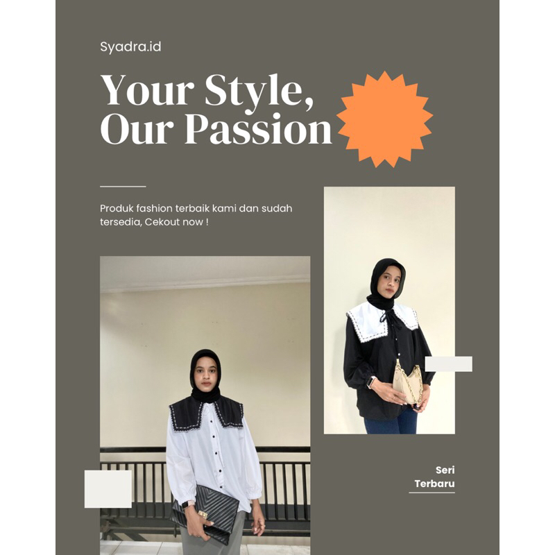 THALIA BLOUSE PREMIUM - Kemeja wanita - Blouse