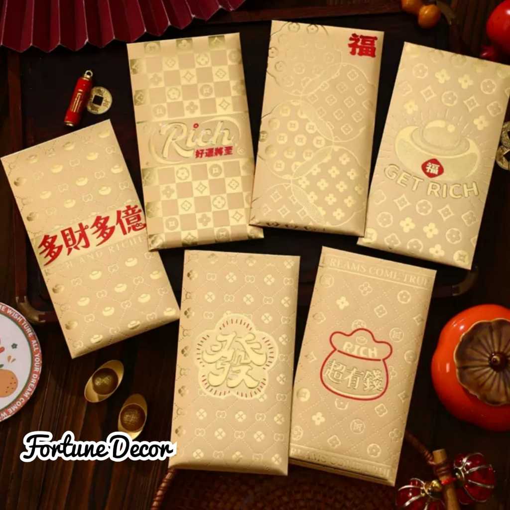 

Angpao premium gold ukuran besar. angpao imlek emas isi 6, angpau emas tebal