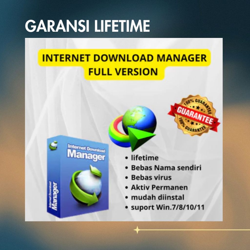 Aplikasi IDM Internet Download Manager Pro - Pakai Nama Sendiri, Lisensi Lifetime