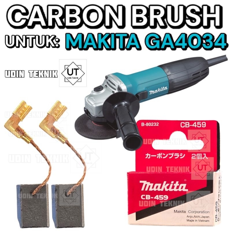 CARBON BRUSH MAKITA GA4034 CB459 CB 459 ARANG GERINDA MAKITA 4" GA 4034 BIASA