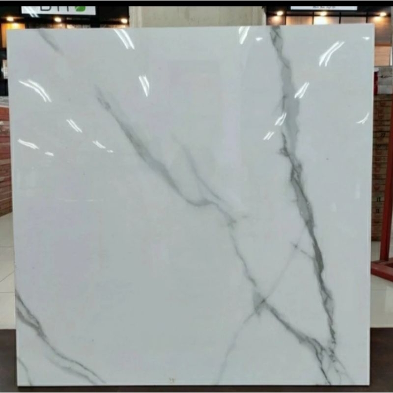 granit lantai dinding 80x80 putih motif marmer