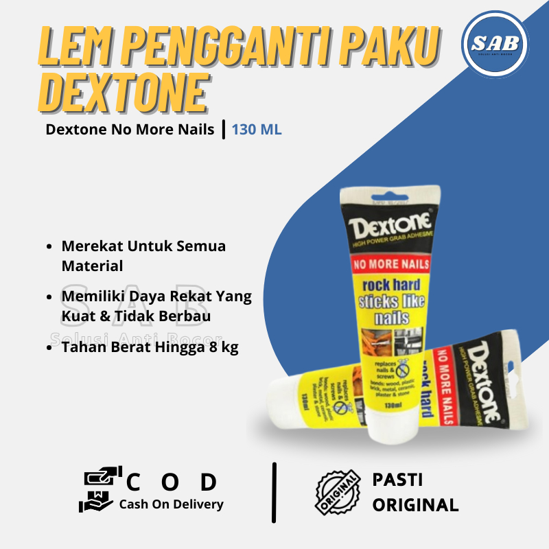 Lem Pengganti Paku Dextone No More Nails Lem Merekat Kuat Seperti Paku Original Dextone