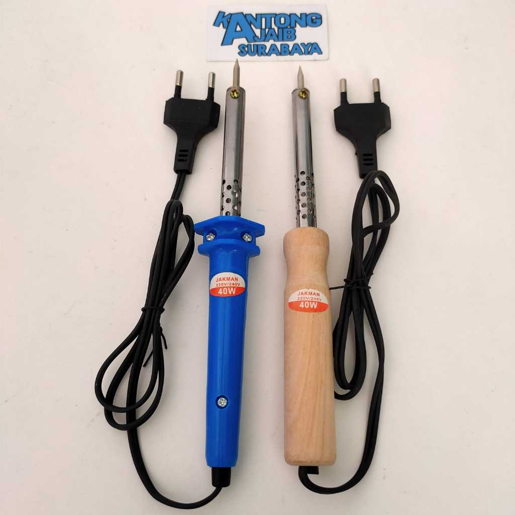 Solder Kayu 40Watt Solder Plastik 40Watt Solder Iron 40Watt Solder Listrik 40Watt Soldering 40Watt