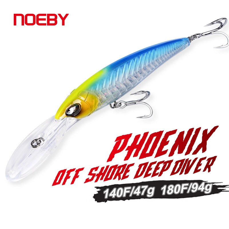 Umpan Trolling Casting Minnow Noeby 9737 Floating Lure Umpan Pancing