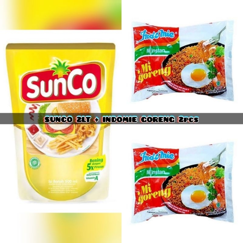 

Paket Sunco 2lt + Indomie goreng 85gr (2pcs)
