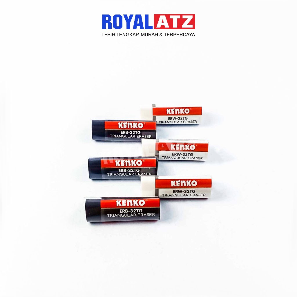 

Penghapus / Eraser Tipe ERW & ERB-32TG Trigonal Warna Hitam/Putih Kenko