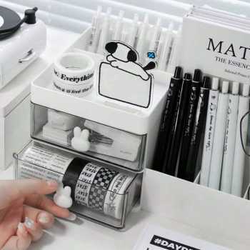 

BARU XMPL Rak Alat Tulis Stationery Desk Shelf Storage Box 28.5x15.5x12cm - X27