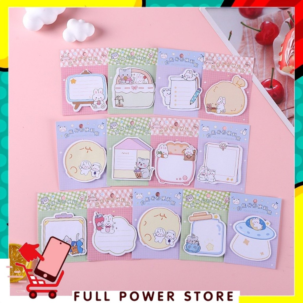 

FPS Sticky Note Karakter Kartun Lucu Isi 20 Lembar Tempelan Kertas Catatan Memo Note Karakter Animal Mini Book Karakter Hewan Lucu 20 Sheets Memo Pad DIY Scrapbook Decorating Stationery
