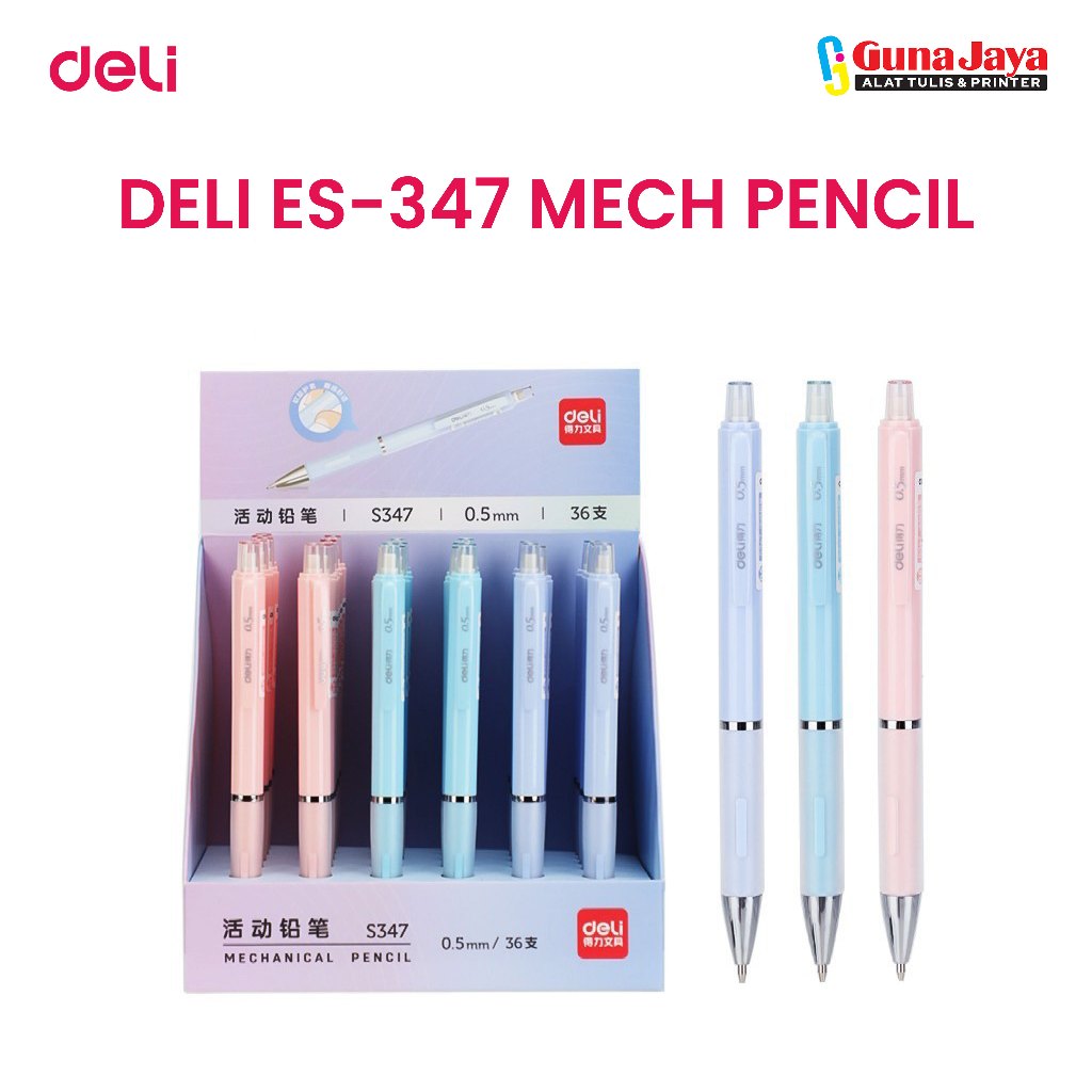 

DELI ES-347 MECH PENCIL - Deli Pensil Cetek - Pensil Mekanik