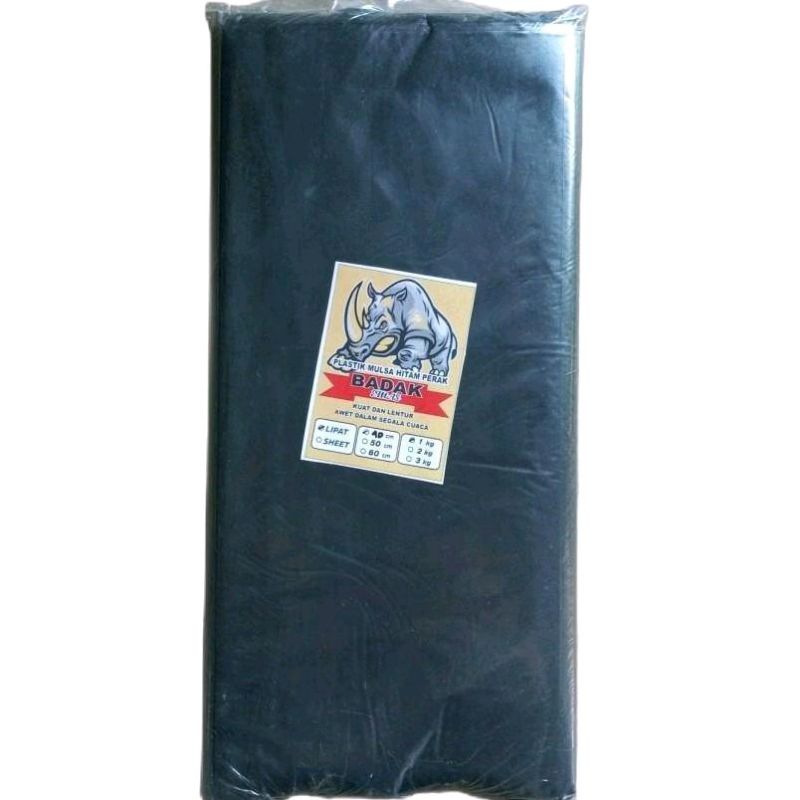 PLASTIK PAGAR TIKUS MULSA HITAM PERAK CAP WIJOYO KUSUMO TINGGI 0,35 CM PANJANG 30 CM NETTO 1 KG