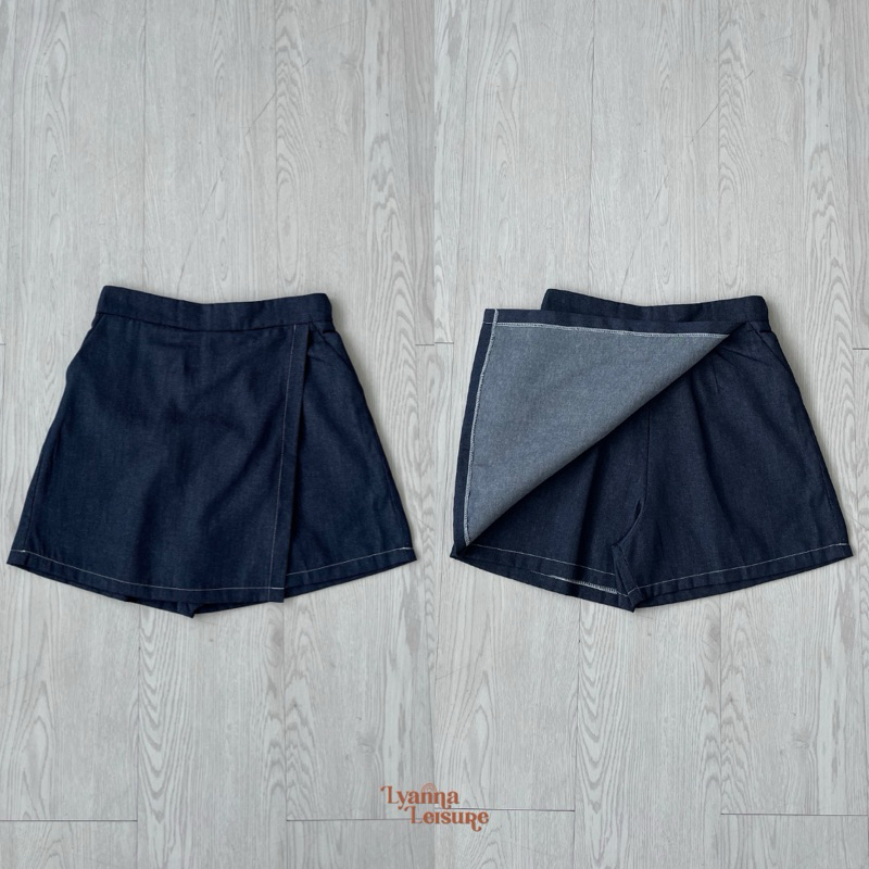 D3W LYANNA - MIU Skort / Rok Celana Wanita Denim Highwaist Skort