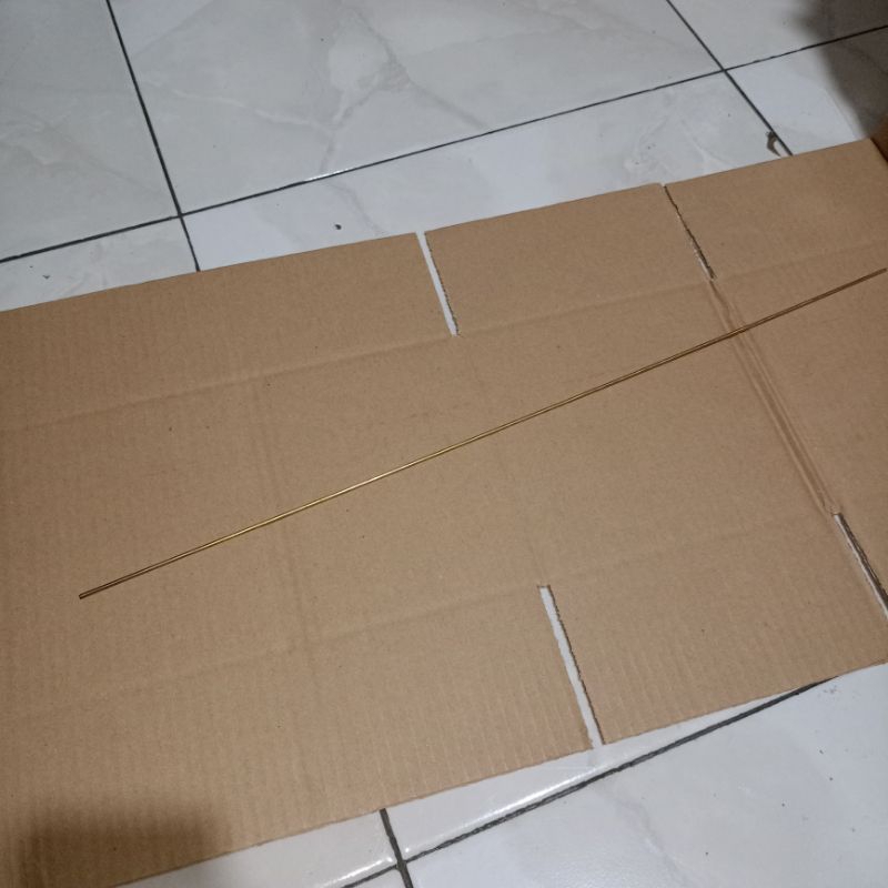 Kawat Las Kuningan Bulet 1.5mm panjang 50cm
