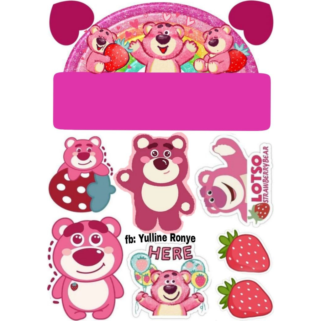 Topper LOTSO / BISA CUSTOM NAMA / Topper Hiasan CAKE ULTAH