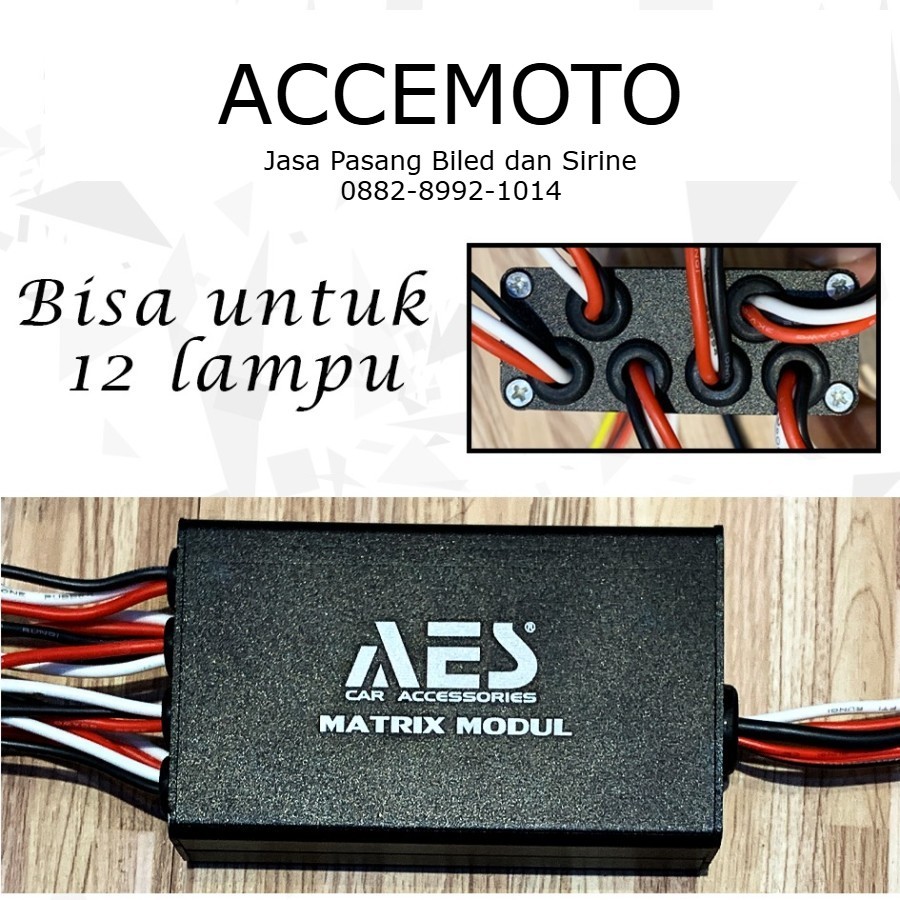 Modul Biled Matrix 12channel AES bisa untuk 12 Lampu biled