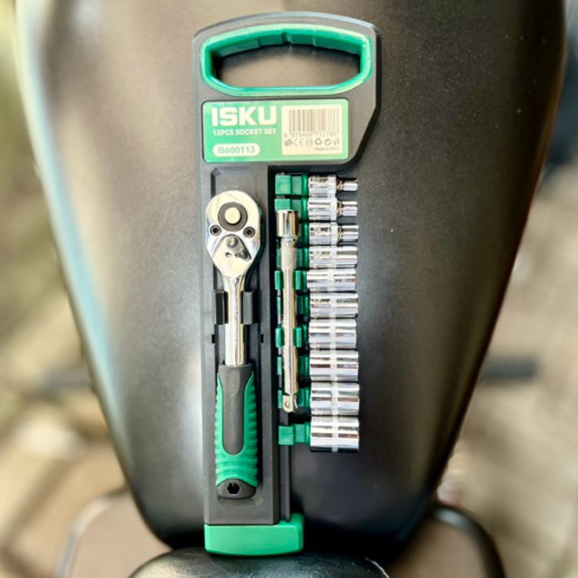 ISKU Kunci Shock 12Pcs 8-14mm, Drive Socket 1/4” Inch