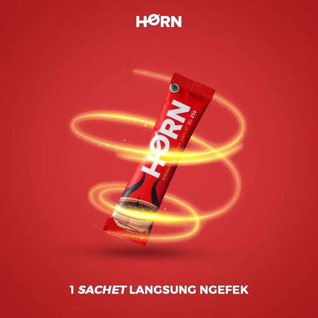 

HORN by Dr. Boyke - 5 Sachet Suplemen Cokelat Serbuk Stamina Pria