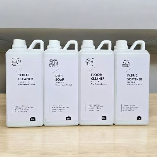 Botol laundry estetik aesthetic minimalist jerigen 1000ml deterjen cair 1 liter detergent cleaning t