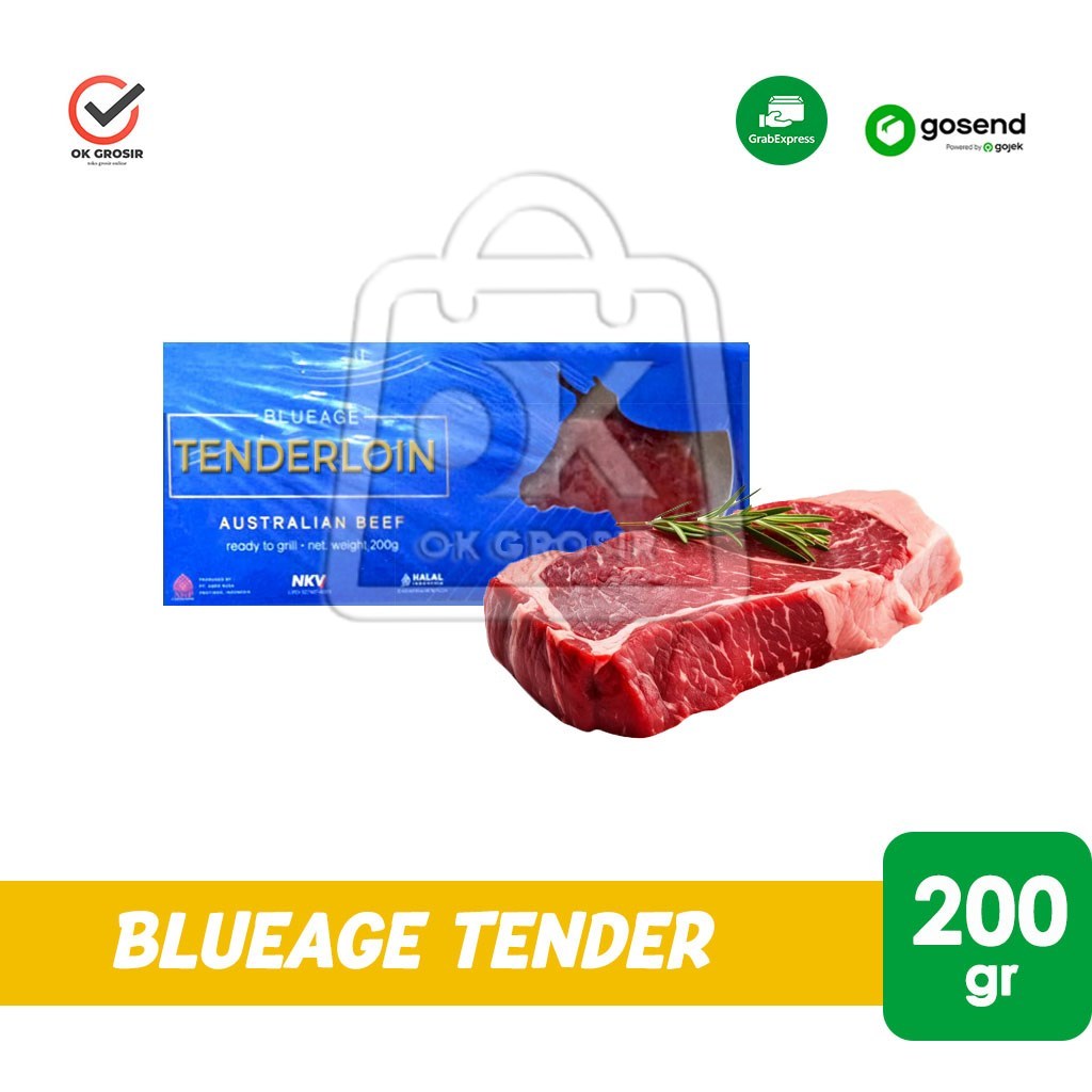 

Beef Tenderloin Steak BLUEAGE AUS Halal Australian 200gr (KHUSUS INSTANT)