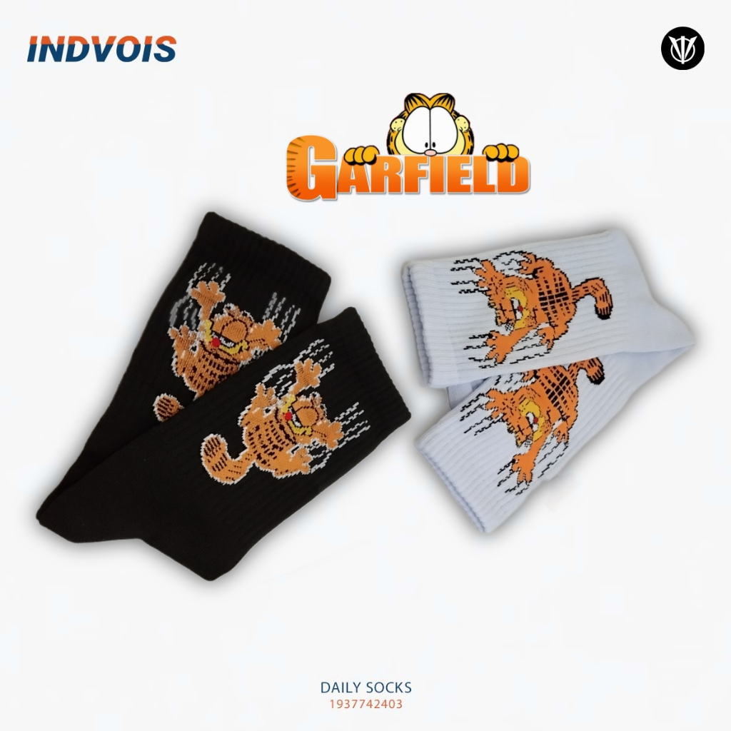 Kaos Kaki Panjang Garfield kaoskaki OldSchool Indvois Sock