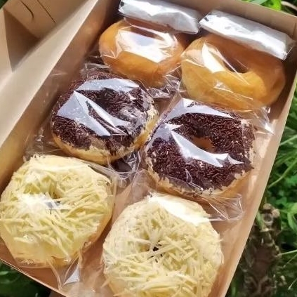 

donat klasik empuk topping gula/meises/keju