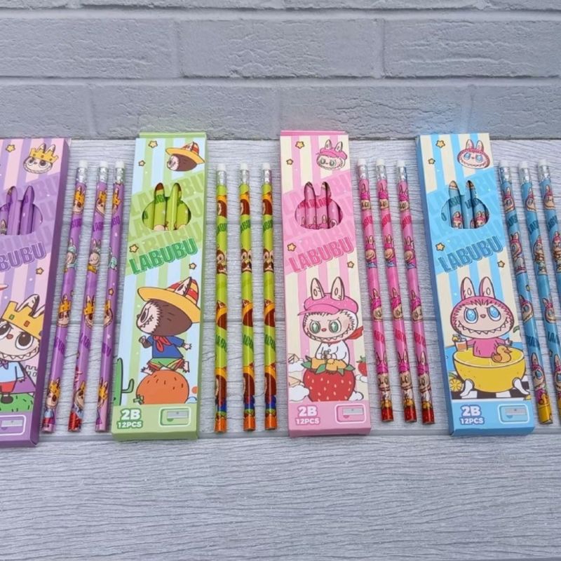 

promo pensil motif labubu viral(12pcs)
