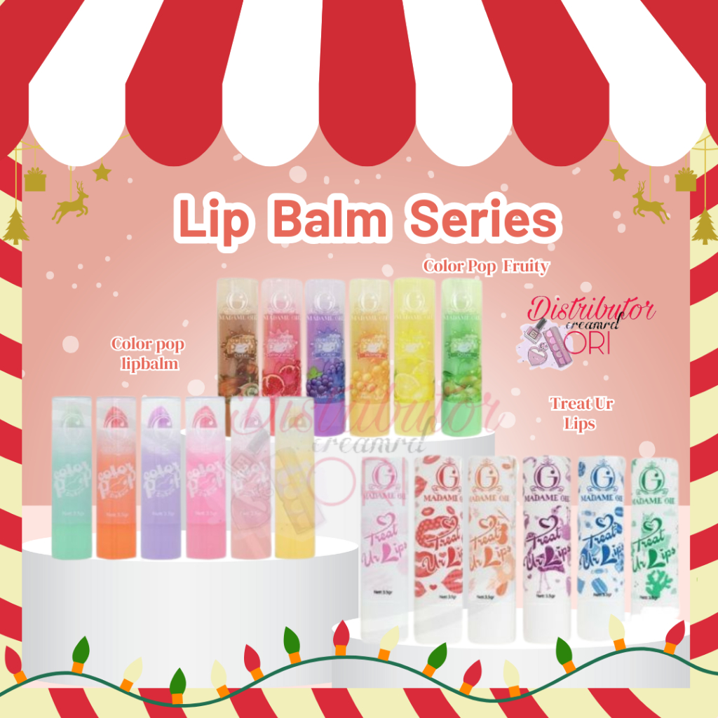Madame Gie Color Pop Lip Balm/ lip balm madame gie fruity / treat ur lips
