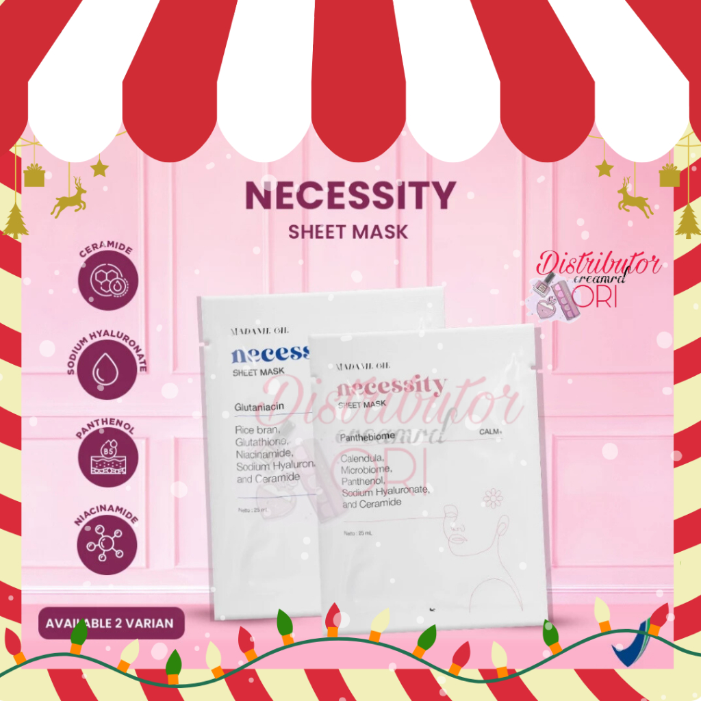 Madame Gie Necessity Sheet Mask - Masker Perawatan Wajah | BPOM