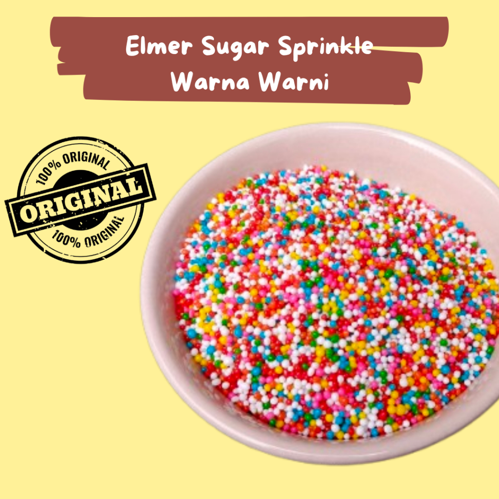 

Elmer Sugar Sprinkle Sprinkel Trimit Kue Repack 50 gram 100 gram 250 gram