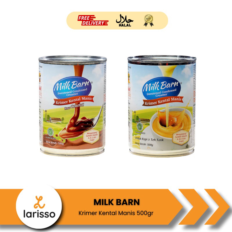 

Milk Barn Susu Krimer Kental Manis Kaleng 500gr - SKM