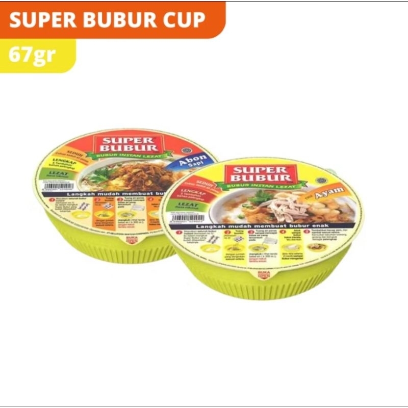 

Super Bubur Cup Ayam/ Abon 67gr