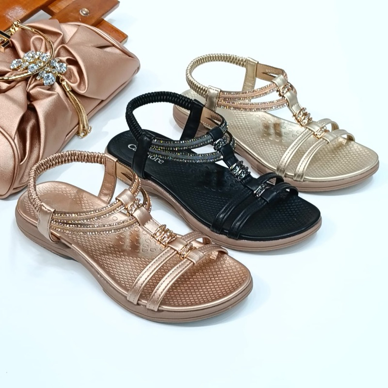 CANMORE BY COLLIBRY-SANDAL TALI WANITA IMPORT NEW TINGGI 2 cm