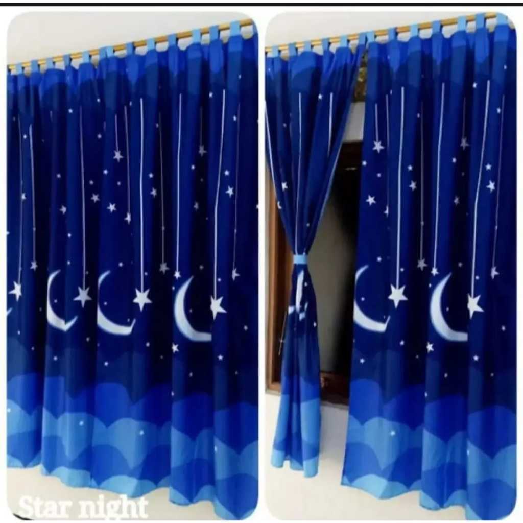 Gorden Pintu Tali Motif Shaby dan Karakter Hordeng pintu Karakter Murah