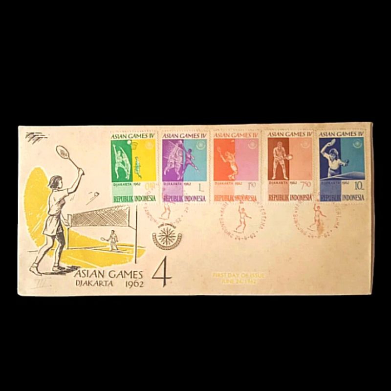 

Perangko Sampul Hari Pertama ASIAN GAMES 4 DJAKARTA 1962 Seri 3 Antik