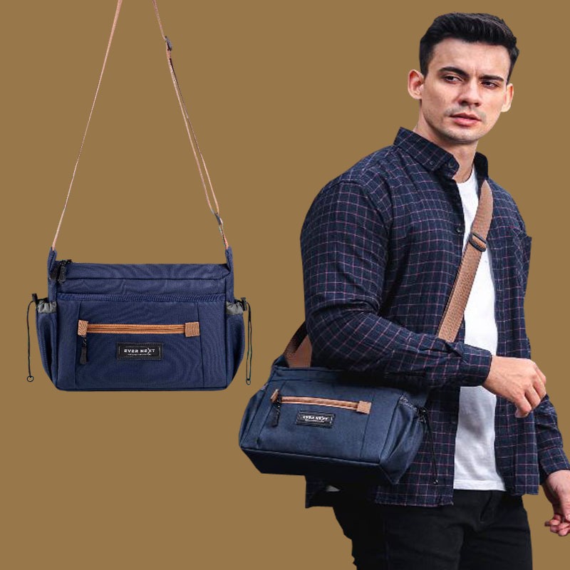 Tas messenger pria terbaru tas kerja pria kuliah sling bag unisex cowok wanita tas kerja kantoran se