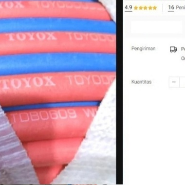 

Selang Las Double TOYOX Twin Welding Hose Blander Blender Potong Meter