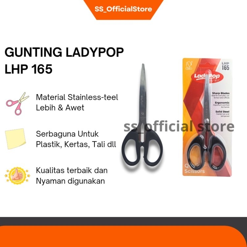 

Gunting Kertas Ladypop LHP 165 medium Stainles Steel