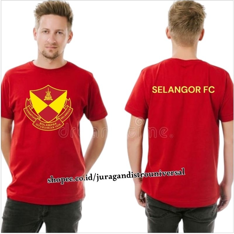 Juragandstrouniform Selangor FC Merah Kuningan baju bolasepak suporter bola keren BAJU PENYOKONG CLU