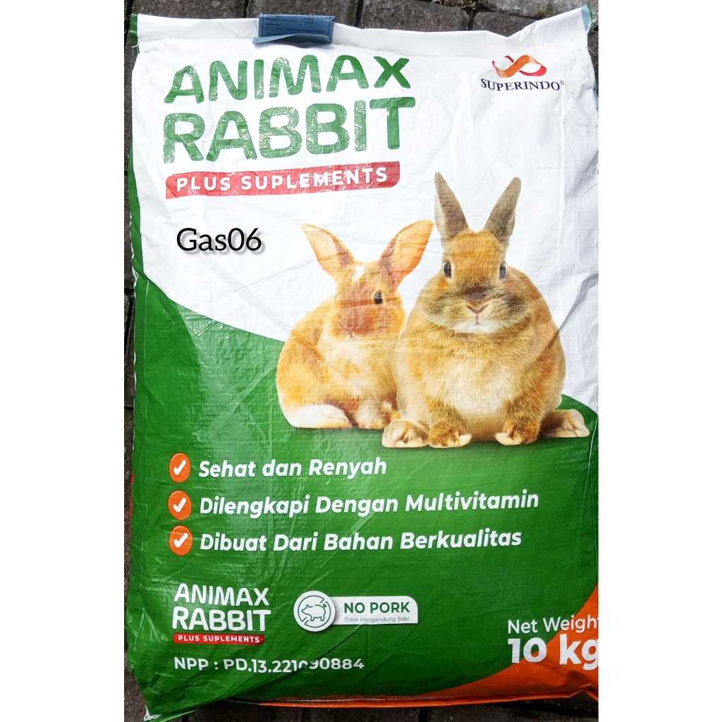 (1KG) ANIMAX RABBIT FOOD / ANIMAX RABBIT PLUS/ PELET KELINCI (ORIGINAL)
