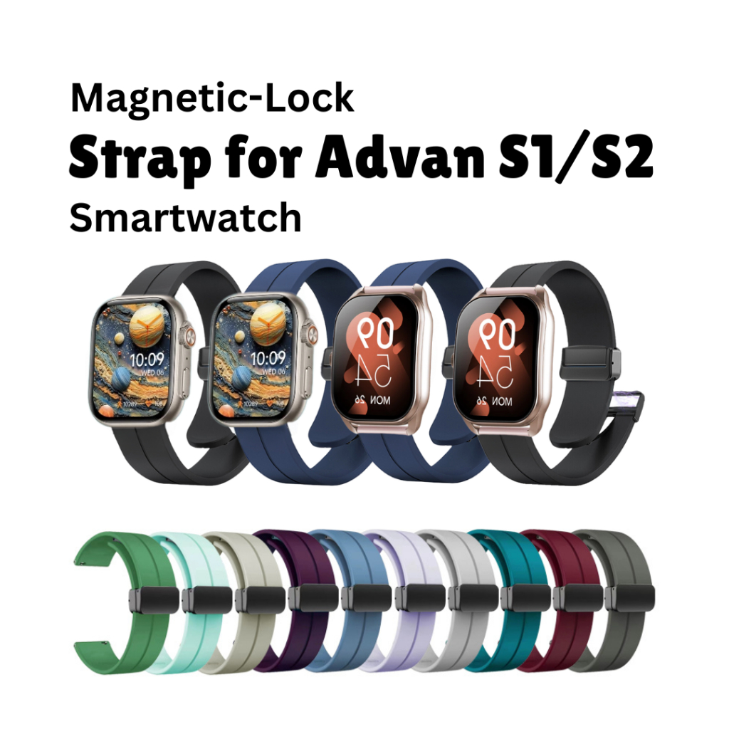 Magnetic Lock Strap for ADVAN Smartwatch S1 S2 Pro SE1 r7o