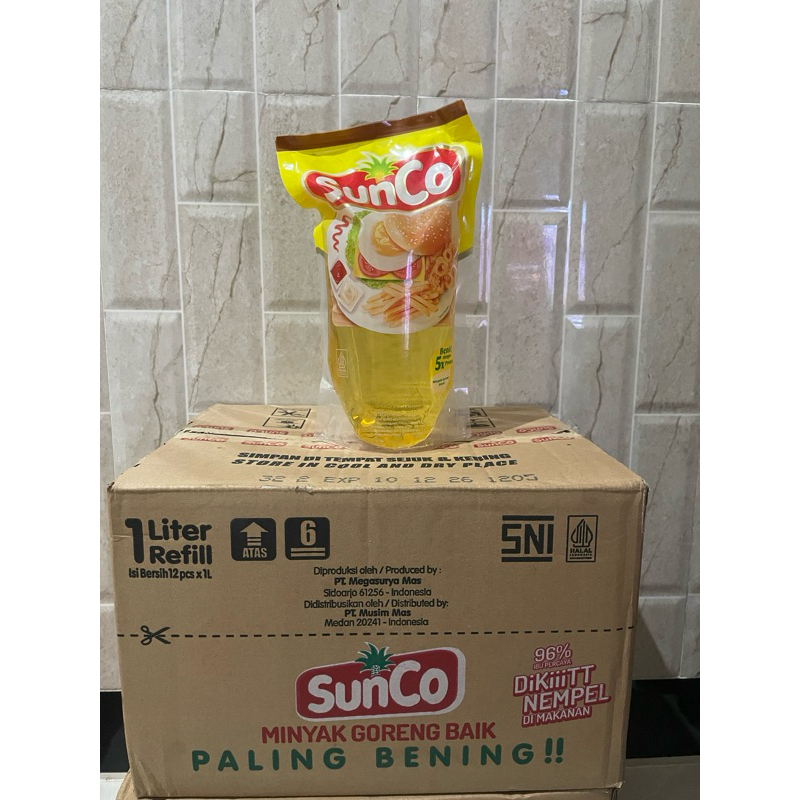 

Minyak goreng sunco 1 liter pouch