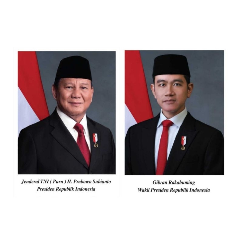 

Sepasang Poto presiden dan wakil presiden